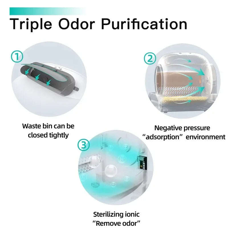 Tonepie Automatic Smart Cat Litter Box Self Cleaning App Control Pet Toilet Litter Tray Ionic Deodorizer Pet Arenero Gato 65L
